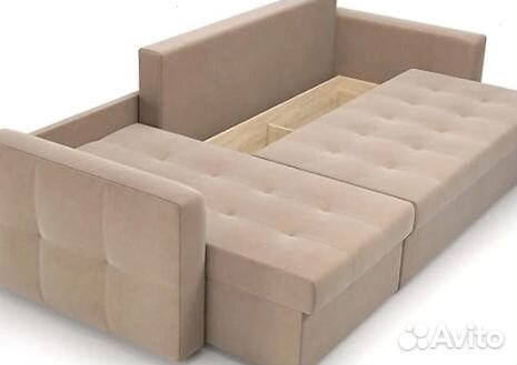 Угловой Диван-Еврокнижка с механизмом Тик-Так