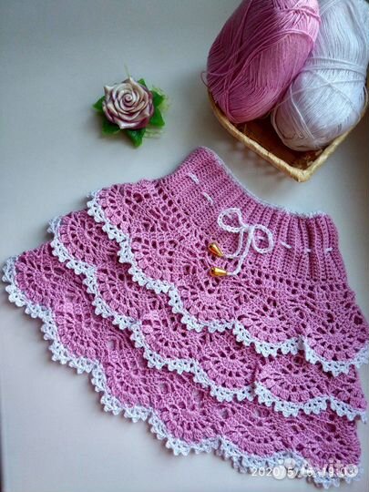 Вяжу на заказ.Крючком.Детям.Пинетки,юбочки и др