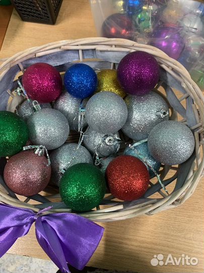 Новогодние украшения бу шары