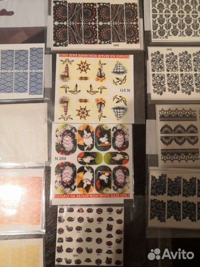 Слайдер-дизайны для ногтей на водной основе