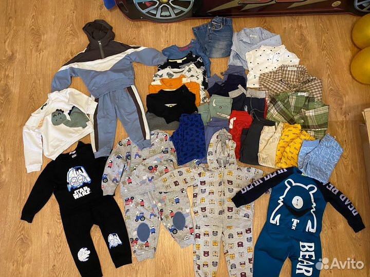 Большой пакет одежды на мальчика 86/92