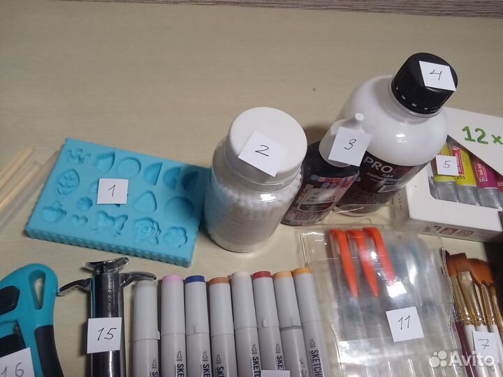 Материалы для творчества, рисования, крафта, лепки