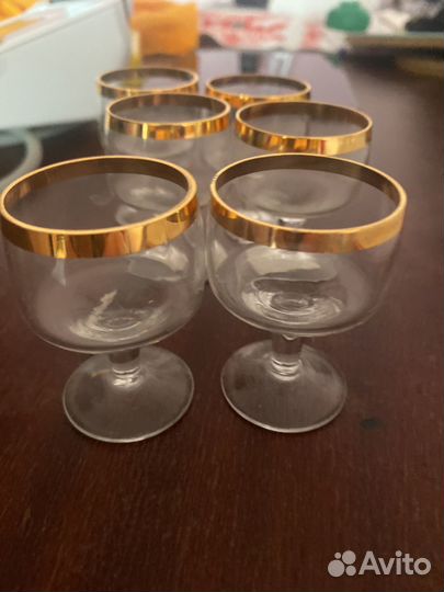 Рюмочки стекло СССР 9 шт