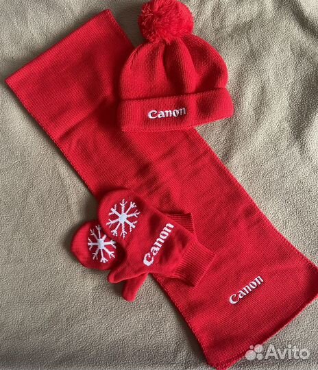 Набор шапка, шарф, варежки