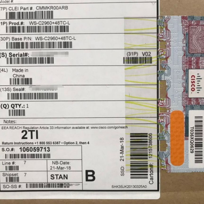 [WS-C2960] Коммутатор Cisco +48tc-L Ws-C2960