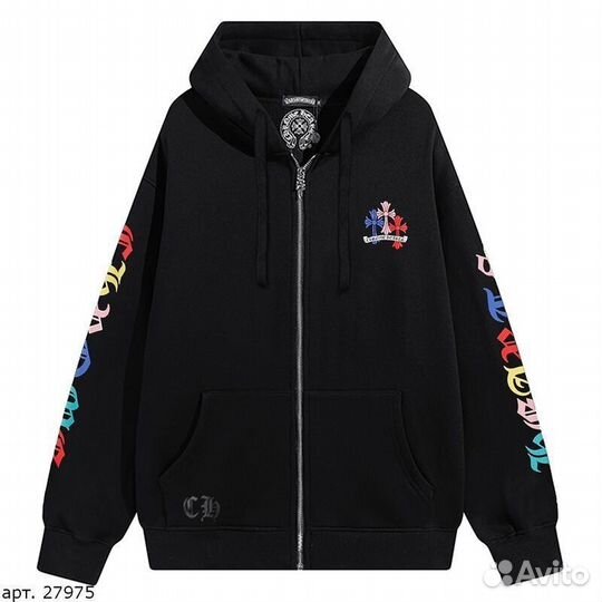 Худи Chrome Hearts Черное