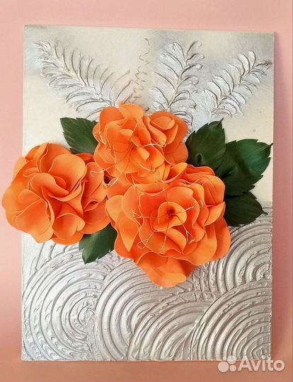 Картина барельеф с подсветкой