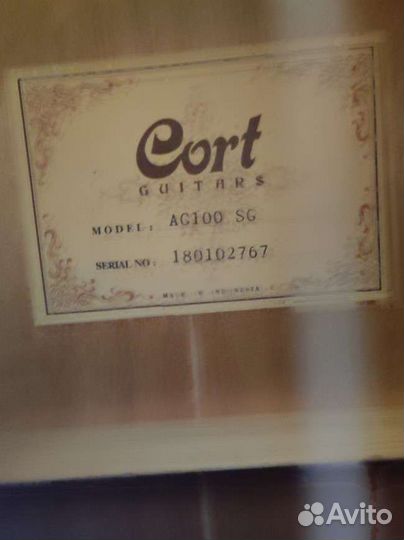Гитара (Cort guitars модель AC100 SG)