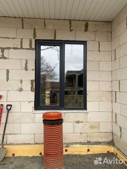 Пластиковые окна графит