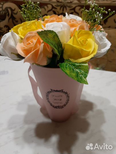 Наборы композиций цветов из мыла