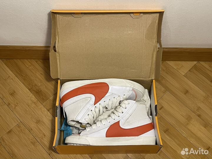 EU44 Nike Blazer Mid 77 Jumbo White Total Orange