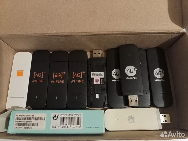 Модем 4G Huawei e3372-153 прошит все сим imei TTL
