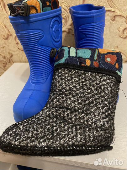 Резиновые сапоги 25 26 размер эва