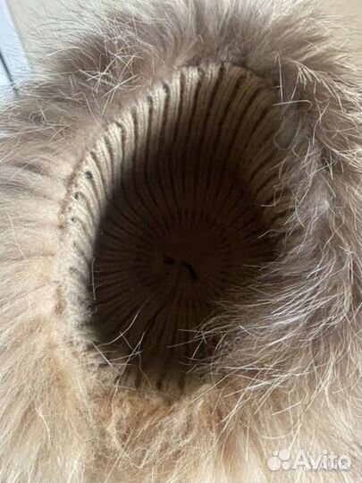 Шапка меховая женская чернобурка