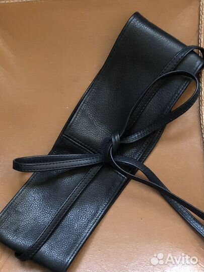 Кожаный пояс-кушак/ ремень