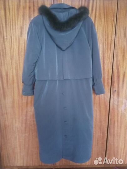 Пальто женское утепленное с капюшоном