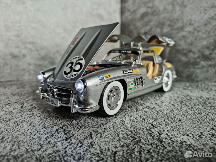 Машинка Металлическая Mercedes-Benz 300SL 1954 AMG