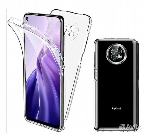Чехол двухсторонний 360 на Xiaomi Redmi Note 9T