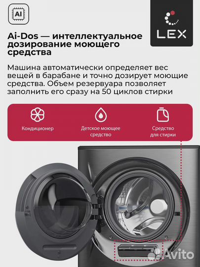 Стиральная машина с сушкой LEX LWM10714luxidd