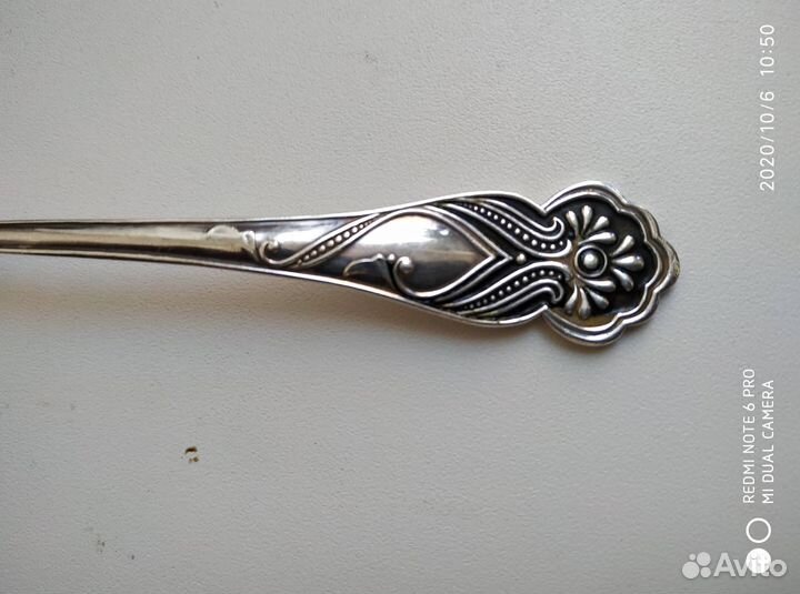 Ложка десертная серебро 925