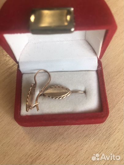 Золотые серьги СССР