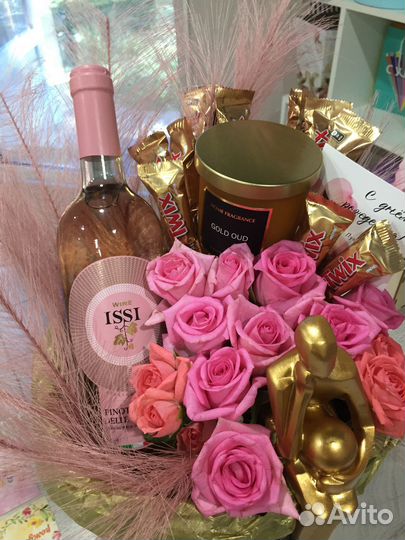 Сладкие букеты/съедобные/фруктовые корзины/мужские