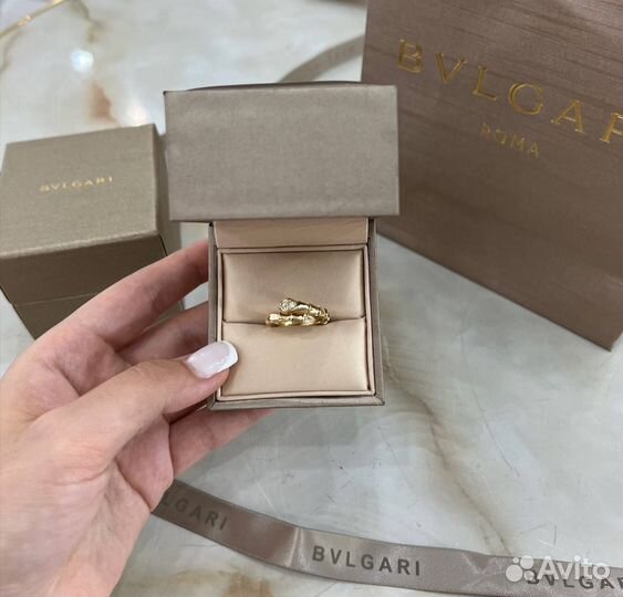 Золотые серьги Bvlgari Serpenti Viper