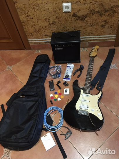 Электрогитара Yamaha EG112 комбо Yamaha + весь К/Т