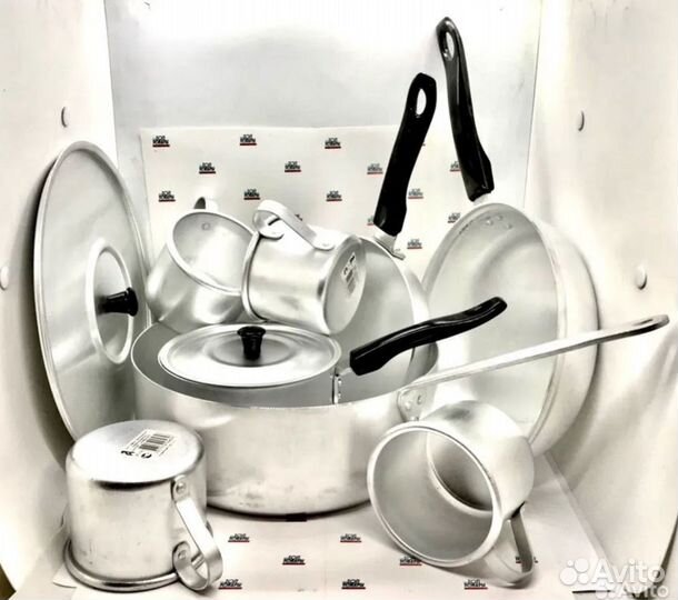 Набор дачной посуды из алюминия, Россия