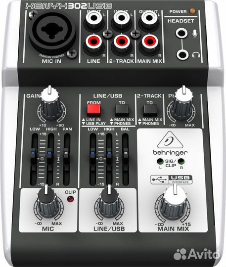 Микшерный пульт Behringer 302USB