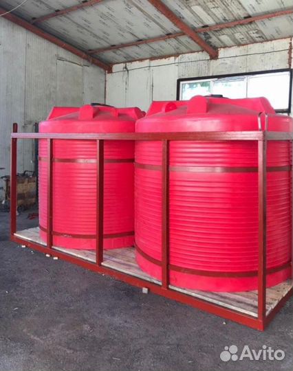 Пластиковые емкости в кассете