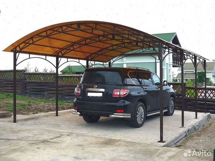 Навес металлический под ключ