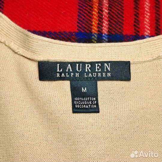 Винтажный хлопковый кадриган Ralph Lauren