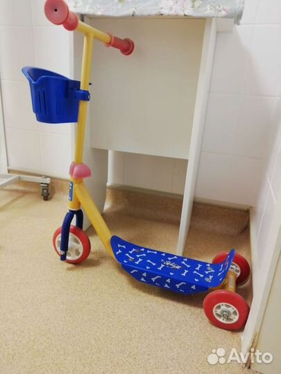 Самокат детский трехколесный б/у