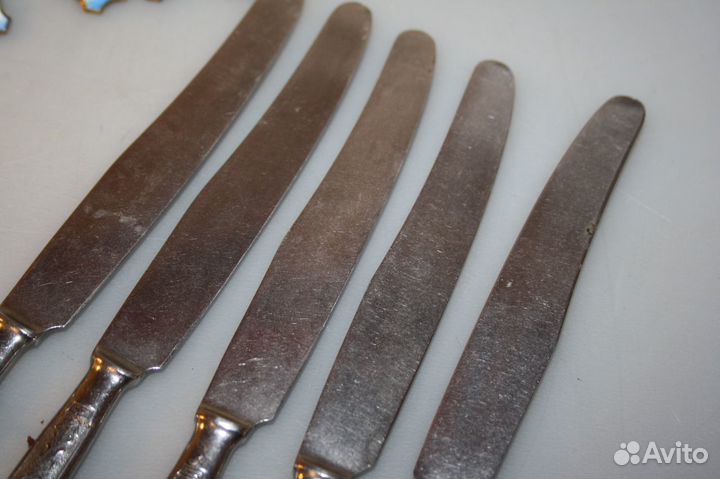 Ложки эмаль СССР, ножи-вилки СССР