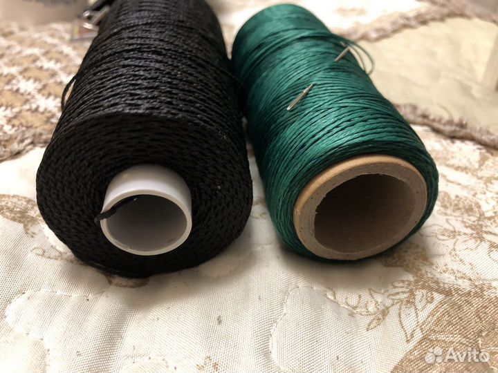 Нить шелковая прочная для кожи