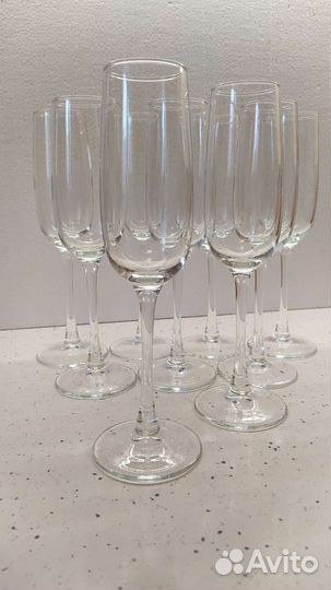 Новые Бокалы 12 шт для шампанского вина