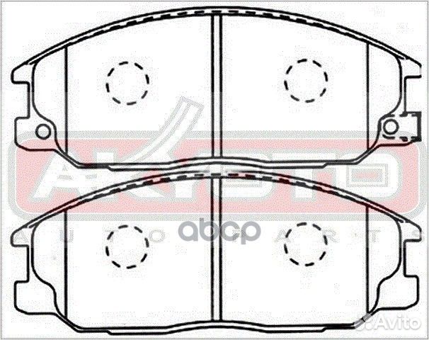 Колодки тормозные дисковые передние AKD-1300 AK