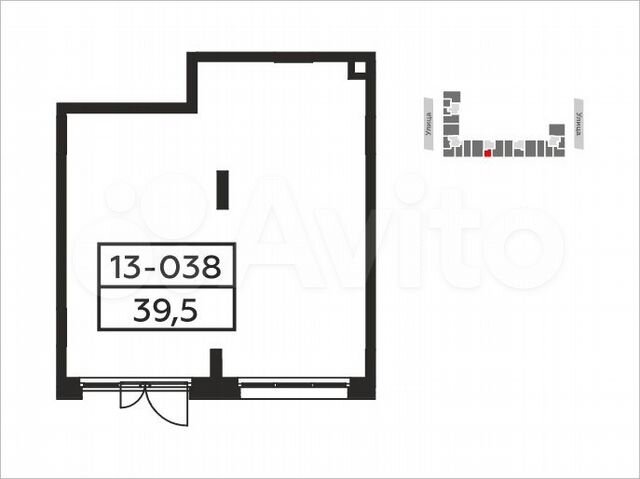 Аренда, торговое помещение, площадь 39.5 кв.м