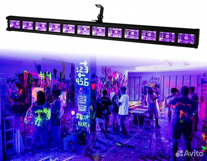 Ультрафиолетовый прожектор для вечеринок