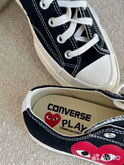 Кеды Converse Play Comme Des Garcons новые