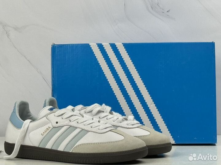 Кроссовки Samba OG White Halo Blue