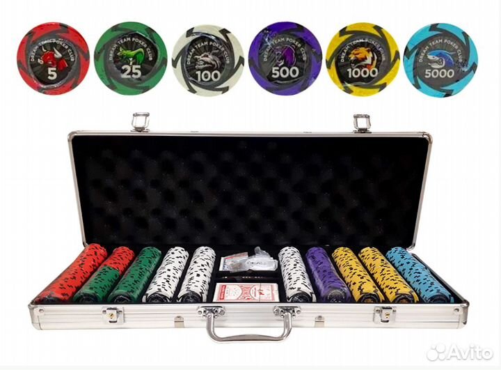 Набор для покера 500 фишек