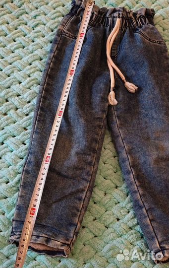 Джинсы утепленные 98