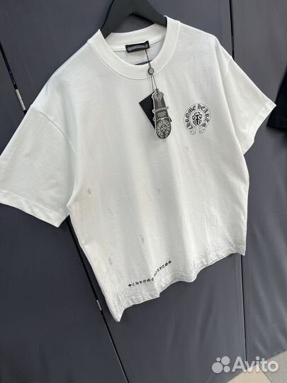 Chrome hearts футболка оверсайз (хит 2024)