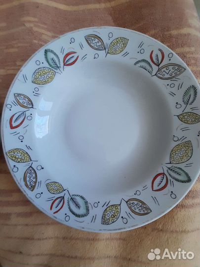 Тарелки Дулево/Песочное СССР глубокие