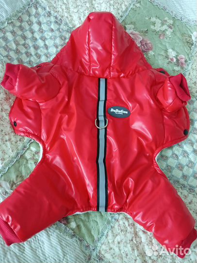 Осенне-зимний тёплый комбинезон для собаки