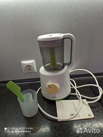 Пароварка блендер philips avent 2 в 1