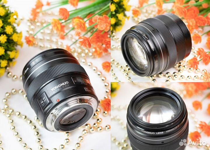 Yongnuo 100mm f/2.0 Canon EF. Гарантия 1 год