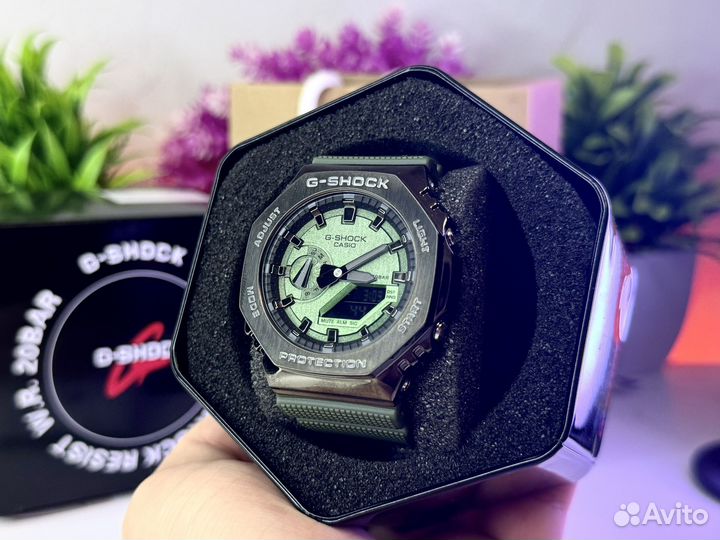 Тактические часы Casio G-Shock GM-2100 Хаки